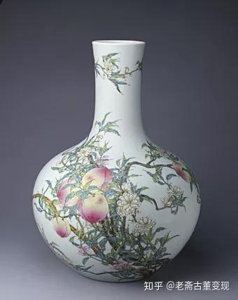 旧家蔵出『清 青花斗彩万字開窗花卉紋大天球瓶 雍正年