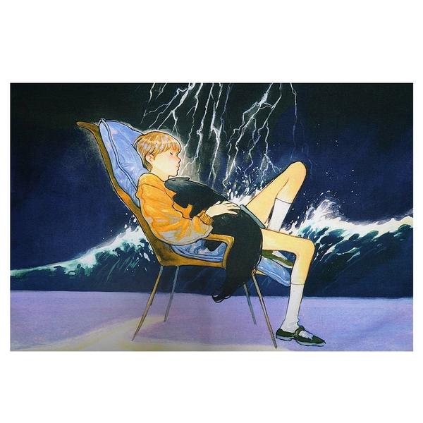 插画师noma的治愈系水彩插画作品