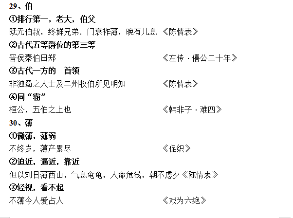 北大學霸整理高考語文文言文300實詞18虛詞最新版高中三年都用得上