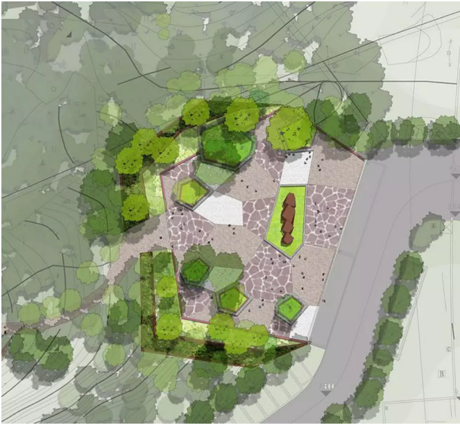 绘聚考研|干货分享--景观平面设计中的线