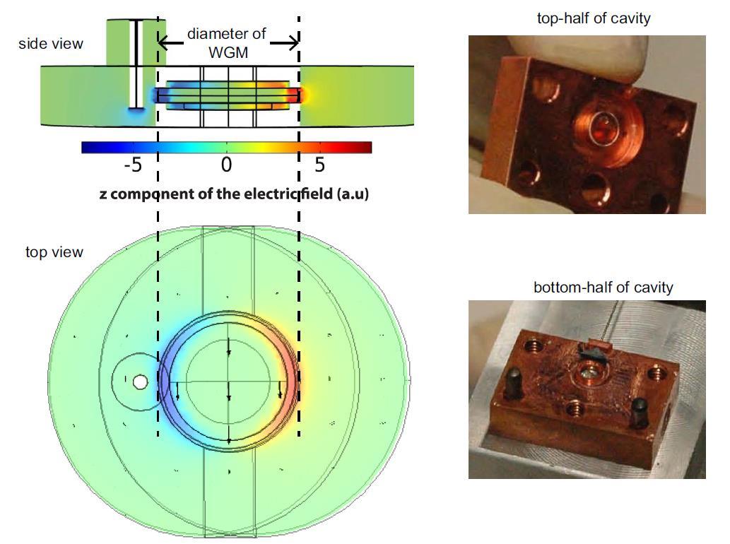 谐振腔内,利用电光效应实现的宽带频率梳可以在较低的微波功率和光