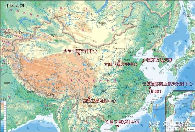 中国的航天发射中心分布图要把如此体积巨大,重量巨大的部件,发射到