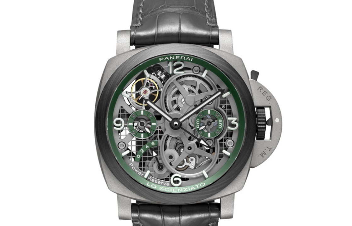 沛纳海luminor tourbillon gmt庐米诺系列陀飞轮两地时腕表 – 47毫米