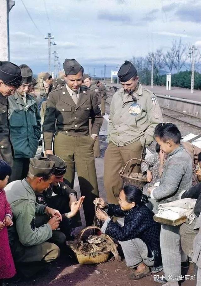 历史老照片40年代的彩色中国