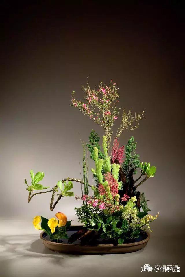 而花艺师总是在插花中寄寓情感.