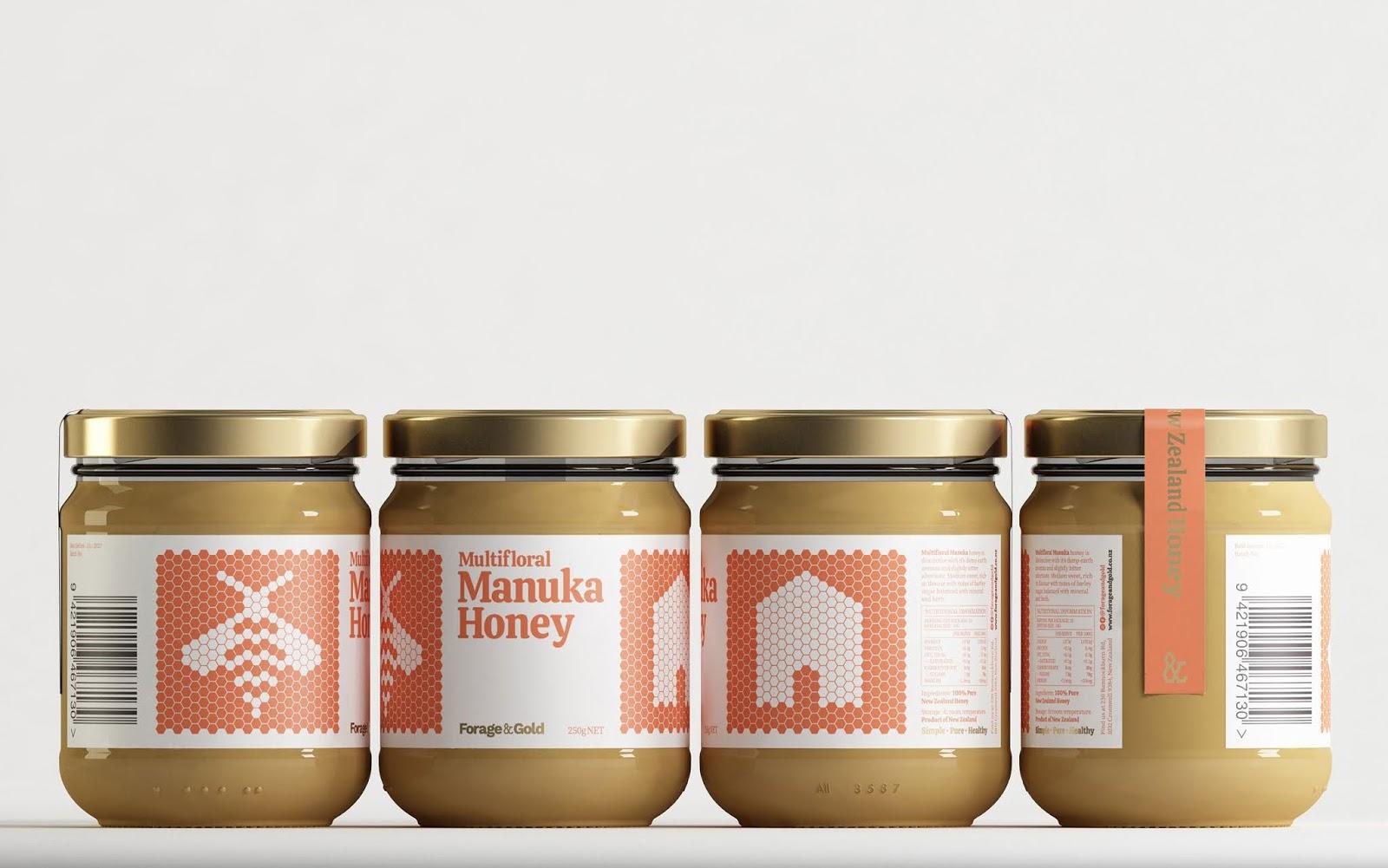 中汇设计foragegold蜂蜜包装设计