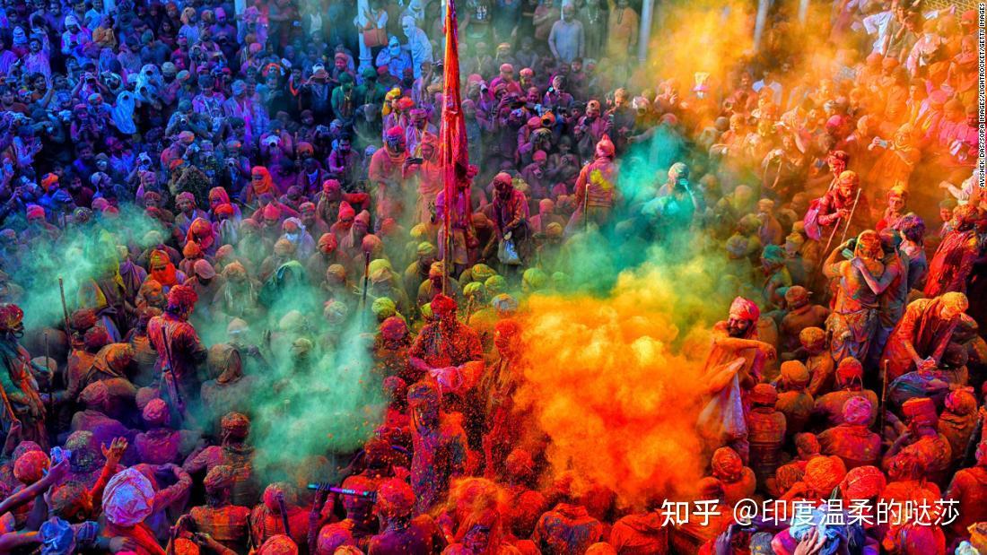 这个节日就是洒红节(holi),印度的爱,色彩和春天的节日