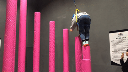 蹦床公园新项目7——高空梅花桩