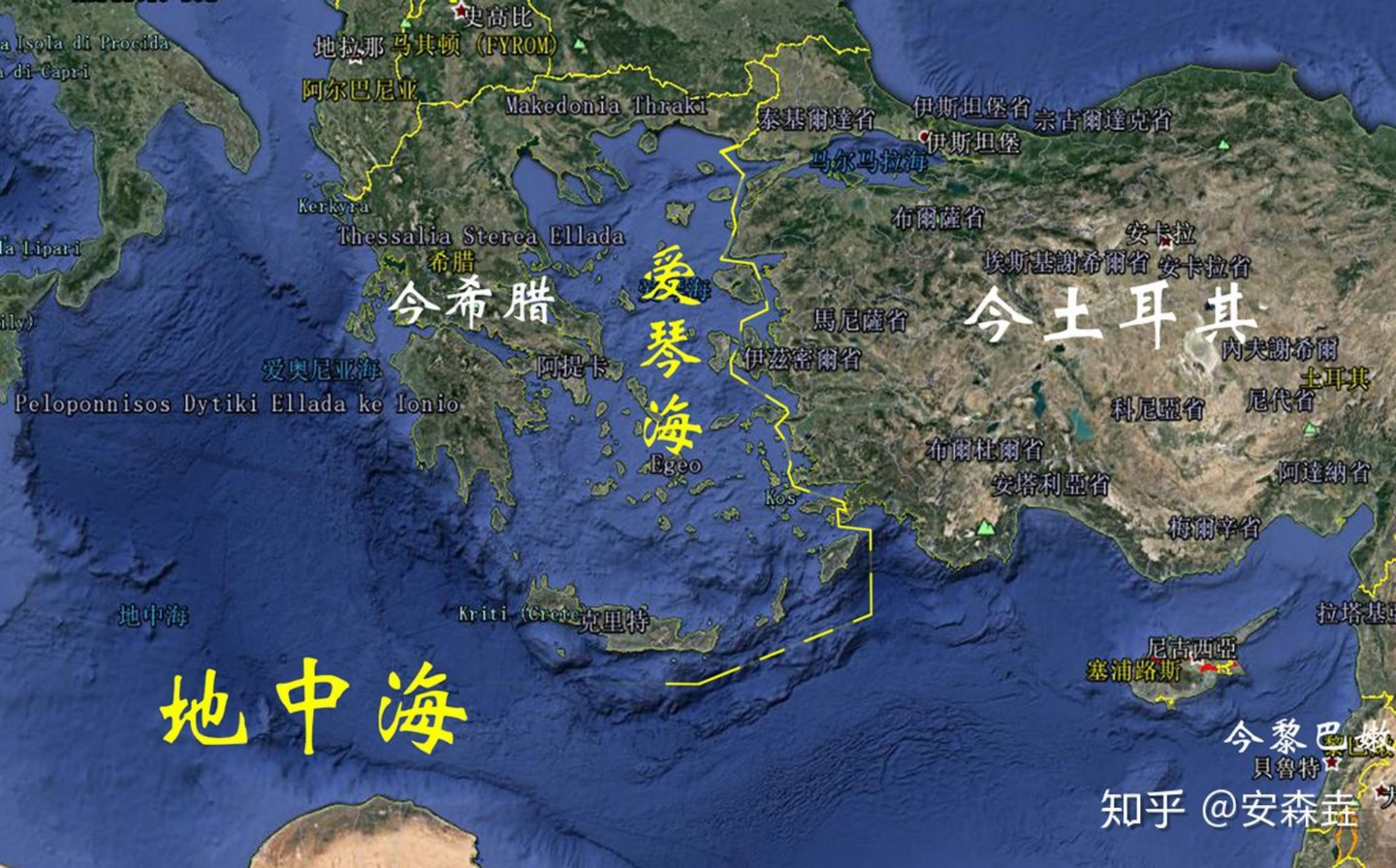 图 13:希腊国界,包括南边的克里特岛 图 13:希腊国界,包括南边的克里特岛