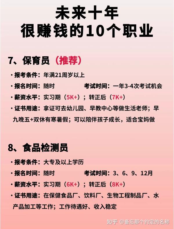 未来十年会很赚钱的十个职业~ - 知乎