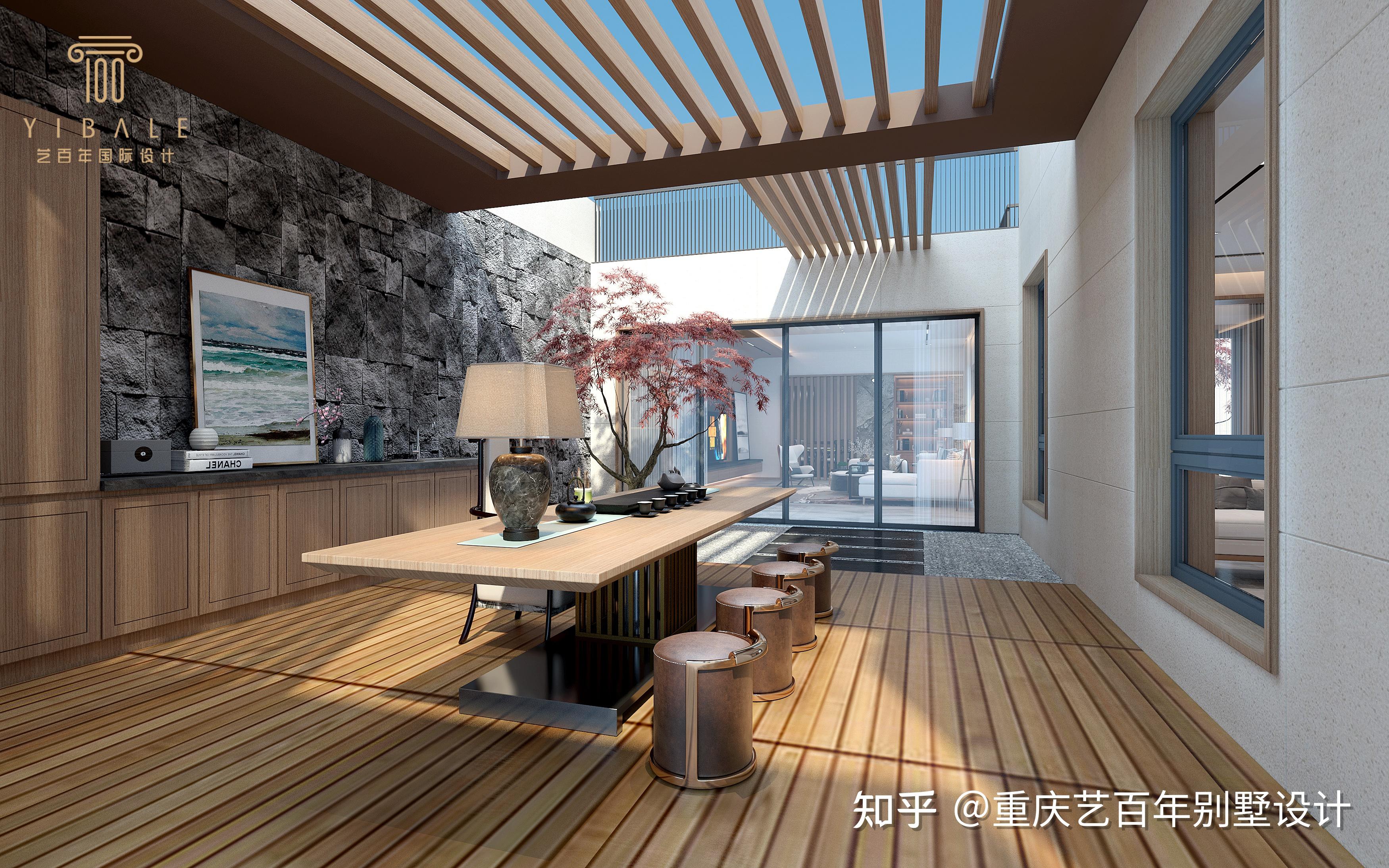 重庆财信赖特与山装修设计丨新中式风格装修设计案例效果图