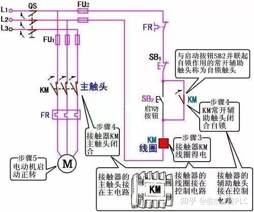 48v直流接触器接线图解图片