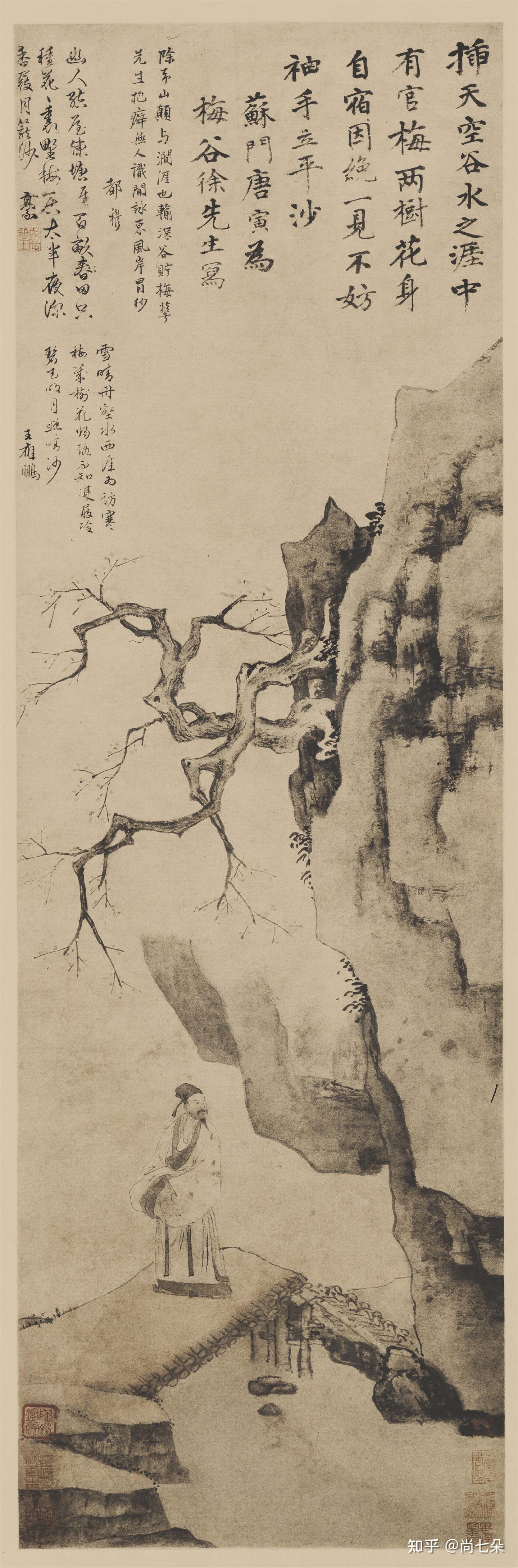 明代唐寅唐伯虎山水人物画古代高清国画图片保存- 【伝来】s1092〈唐寅
