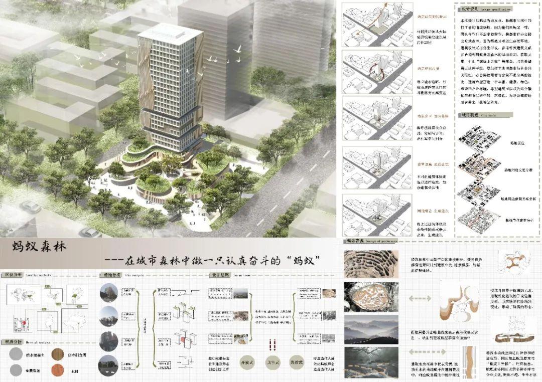 河北大学建筑系四年级高层办公楼设计作品展 - 知乎