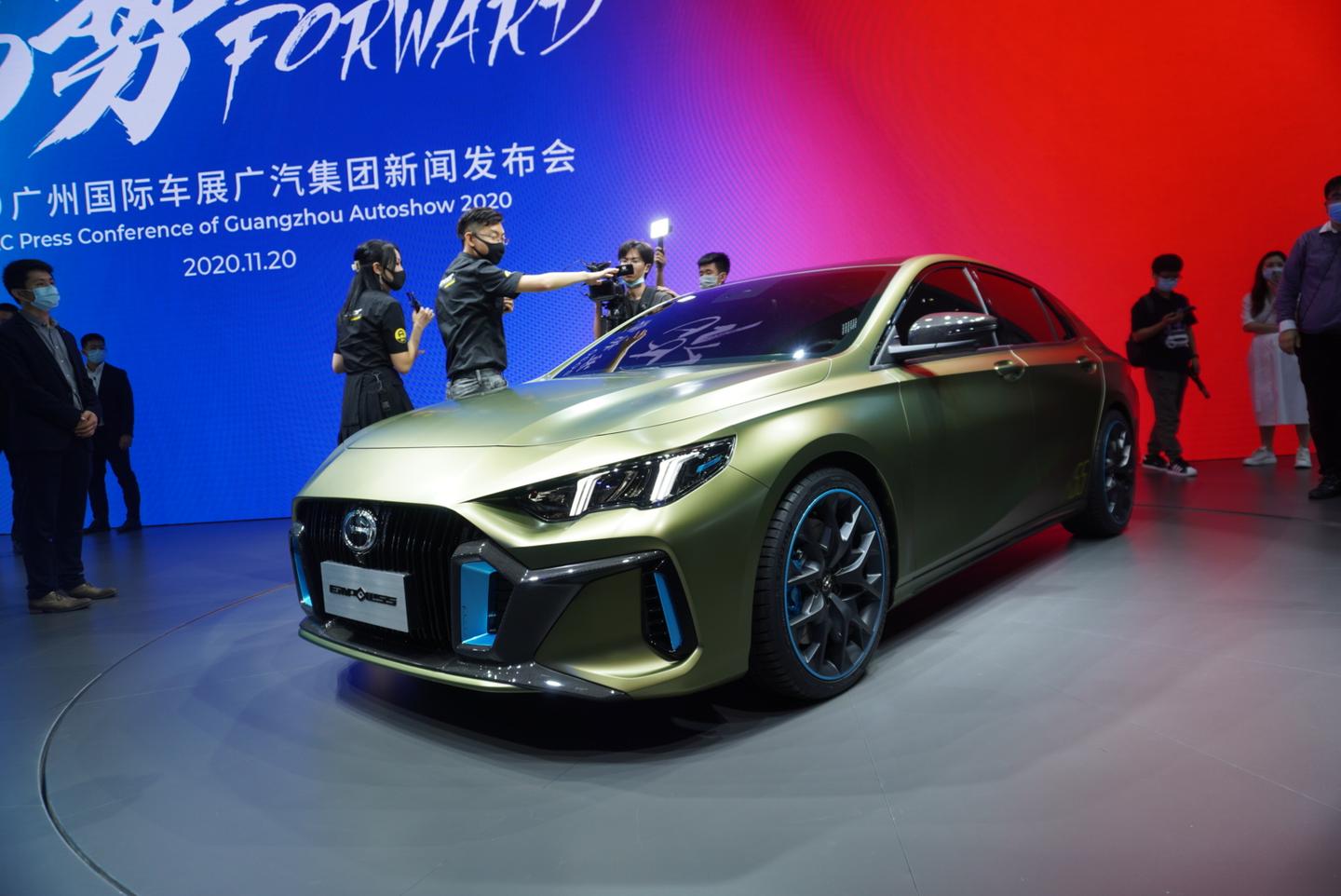 广汽传祺全新轿车empow55于广州车展首发亮相