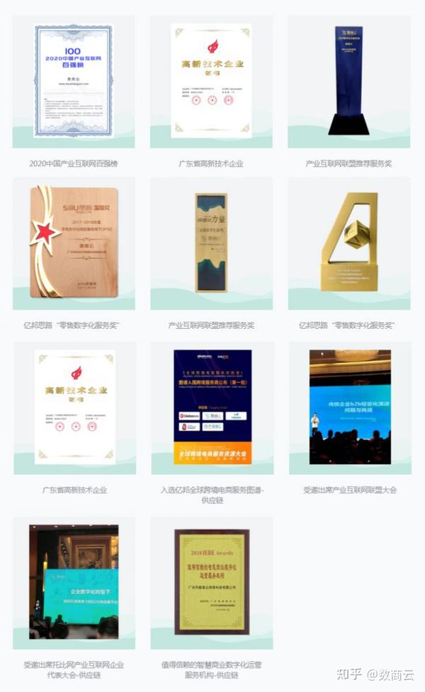 体及协会关注和认可，入选2020中国产业互联网百强榜等各类榜单及奖项殊荣