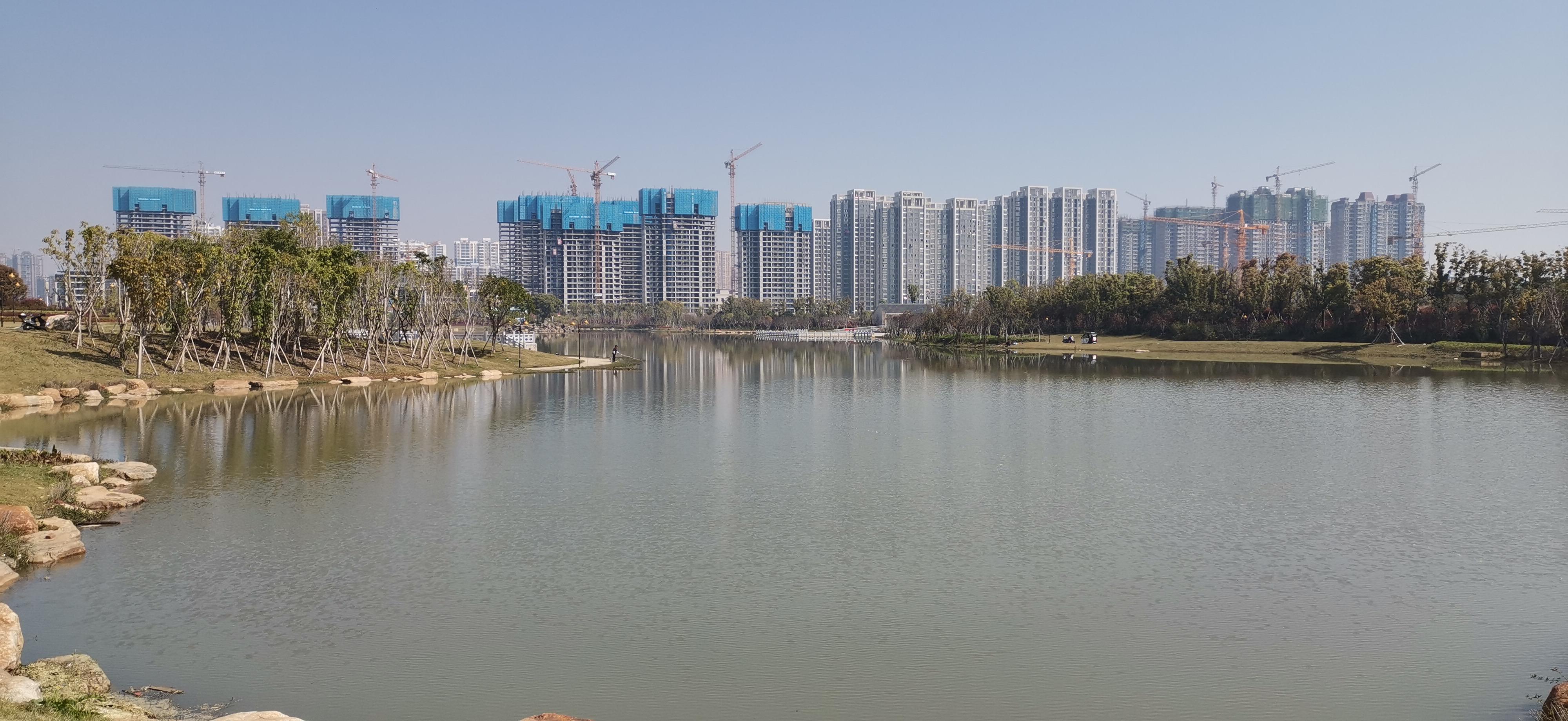 吉安视觉鹿鸣湖公园风光美如画