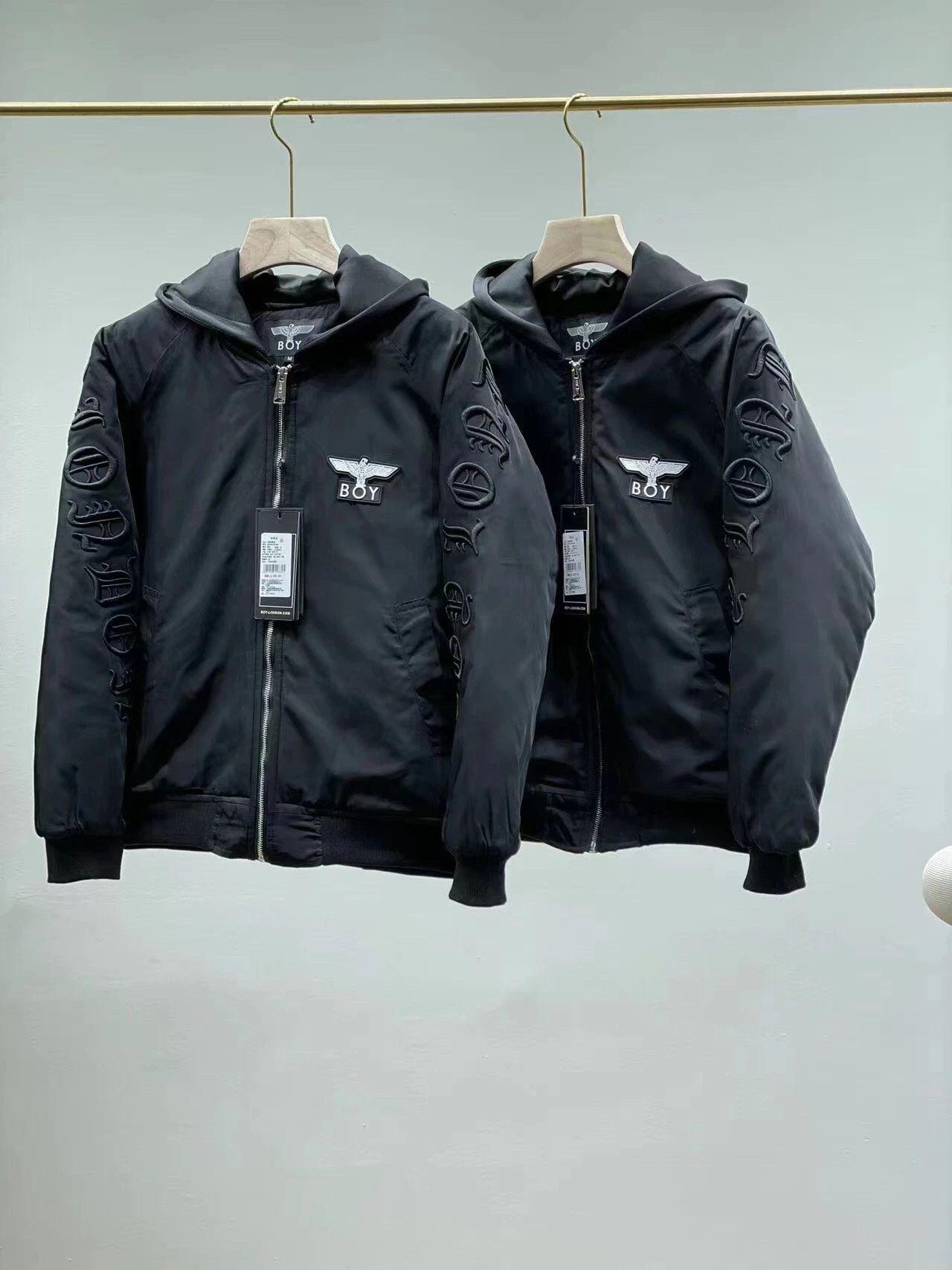 boy立体梵文刺绣连帽棉服 填充380克羽绒棉 21ss新款boy情侣刺绣连帽