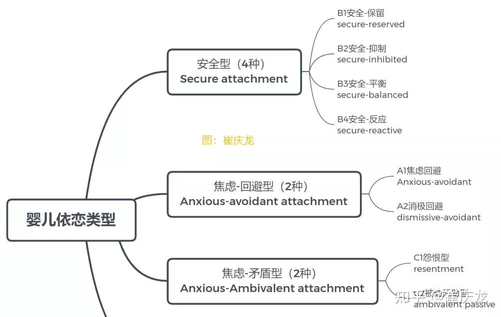 这三种类型是依恋之母安斯沃斯(ainsworth) 在陌生情境实验(strange