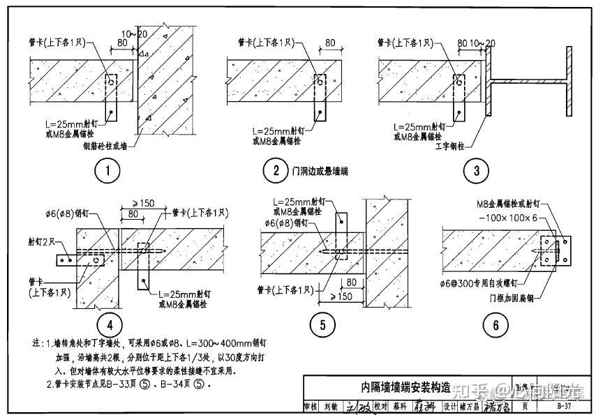 alc隔墙板安装构造图集图片