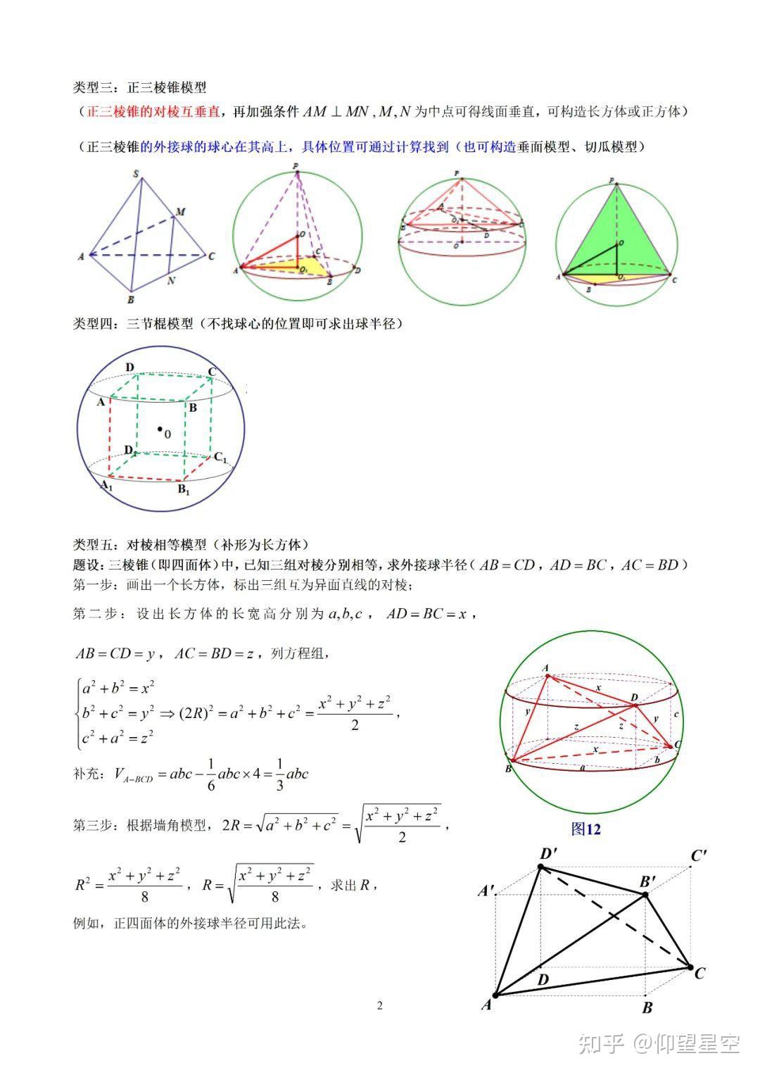 常考外接球半徑公式 - 知乎