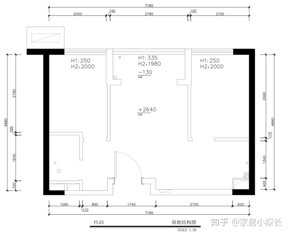 70-80平米房屋小复式楼装修样板间_装信通网效果图