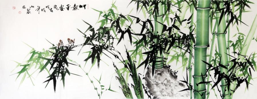吕山泉笔下的清竹茂林享誉当代板桥
