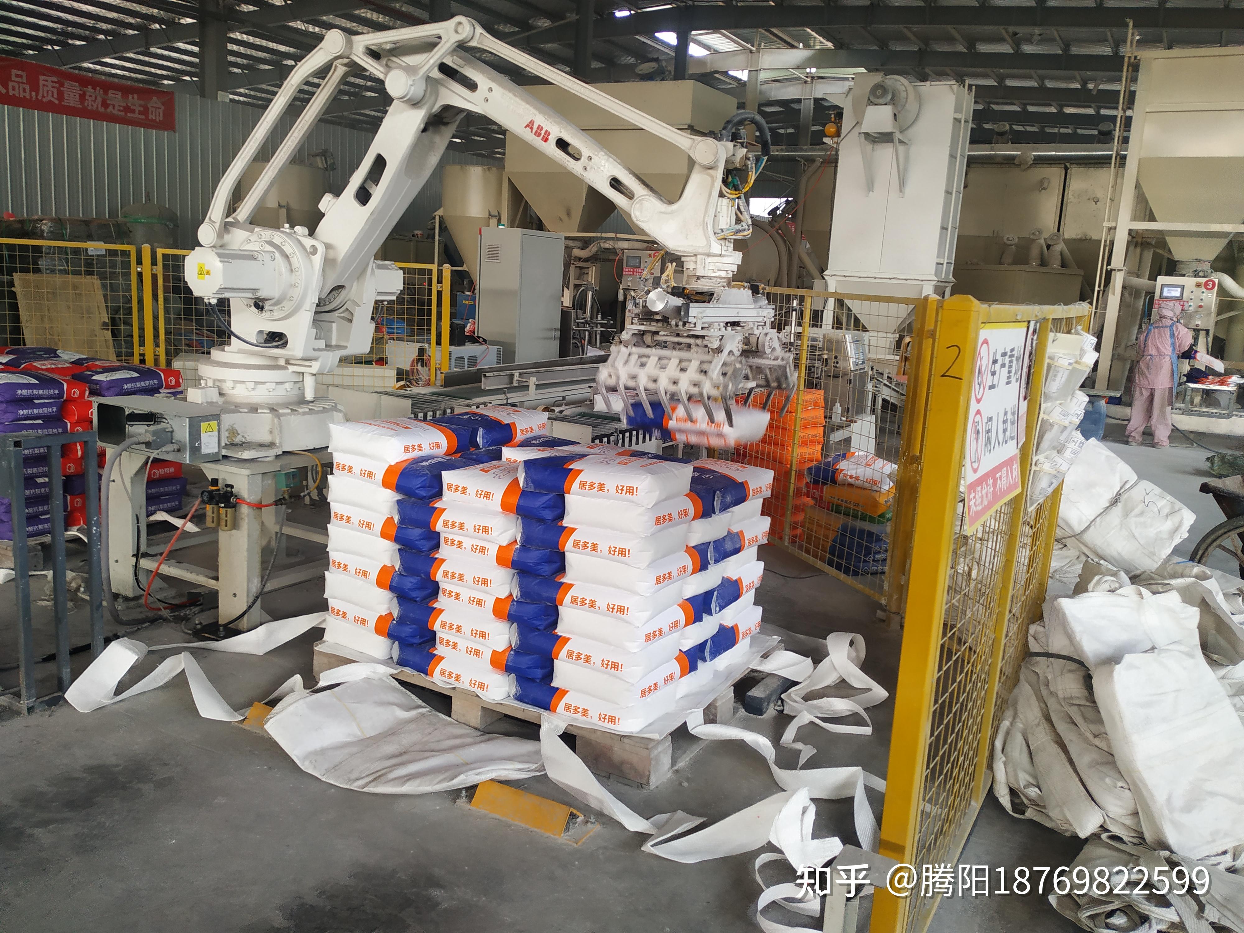 砂浆码垛机器人为建材行业节约人力物力