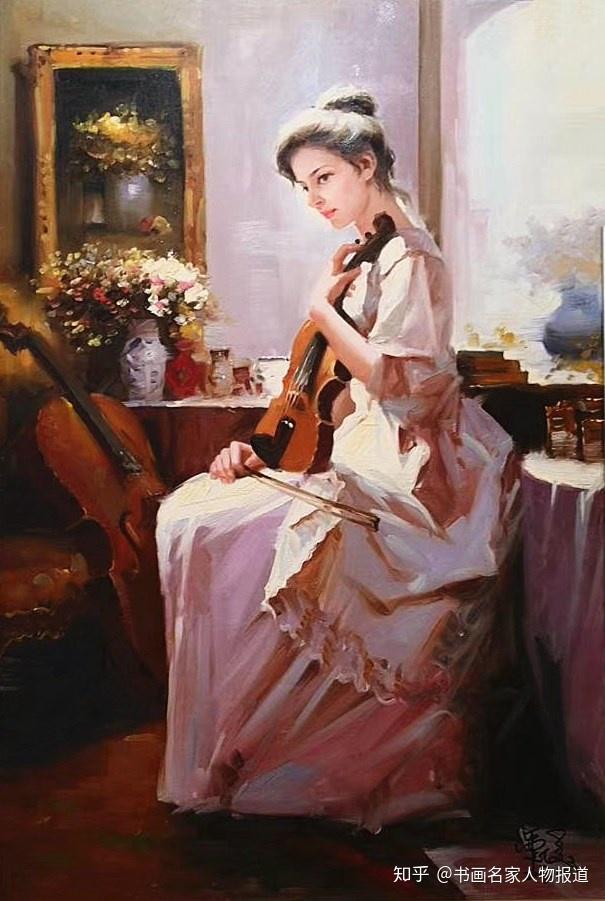 人物实力派油画家管俊艺术作品鉴赏