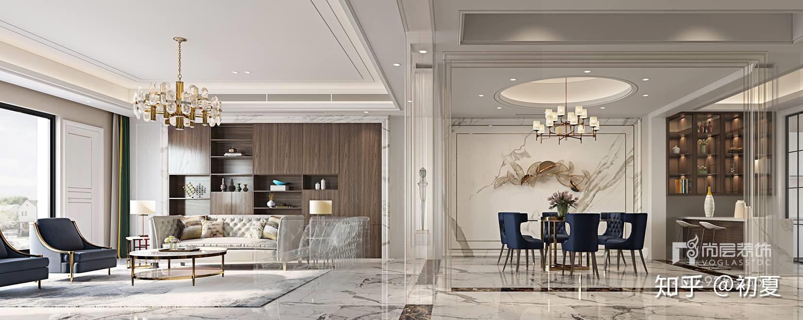 香缇澜湾别墅装修案例421㎡———简欧轻奢风格