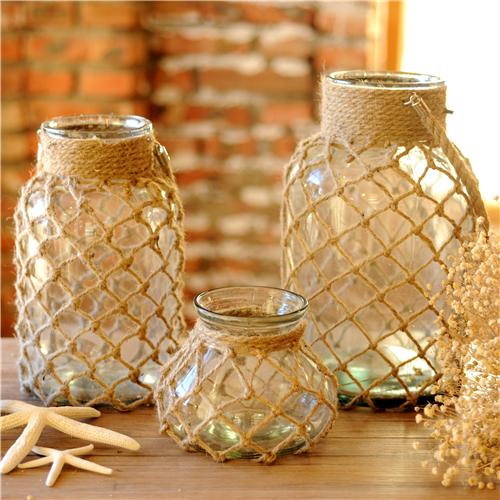 怎么用麻绳或者其他的把饮料瓶子装饰的很好看 文艺?