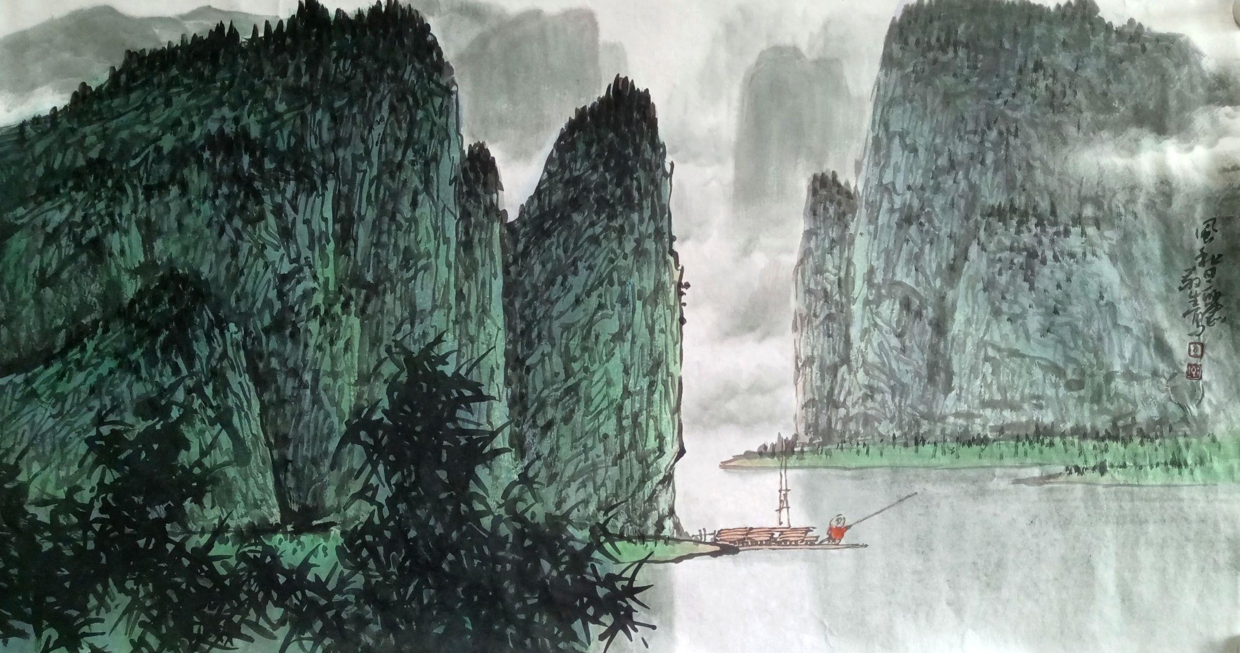 天地存大美王敬生山水画作品赏析之一