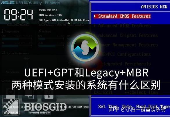UEFI+GPT和Legacy+MBR两种模式安装的系统有什么区别 - 知乎