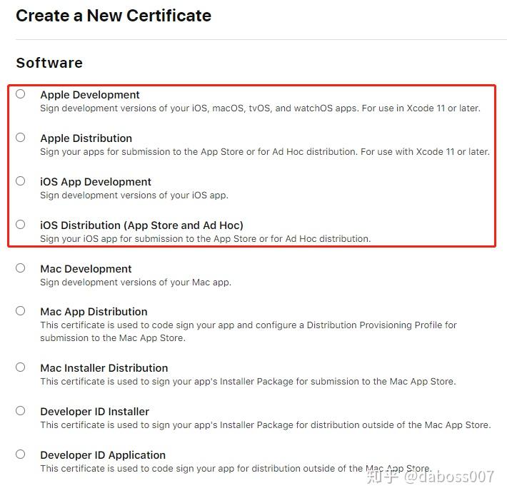  ios certificates identifiers profiles 