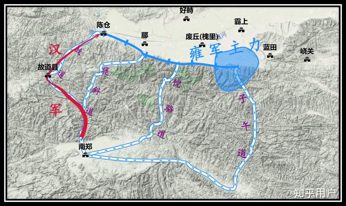 暗度陈仓地图图片