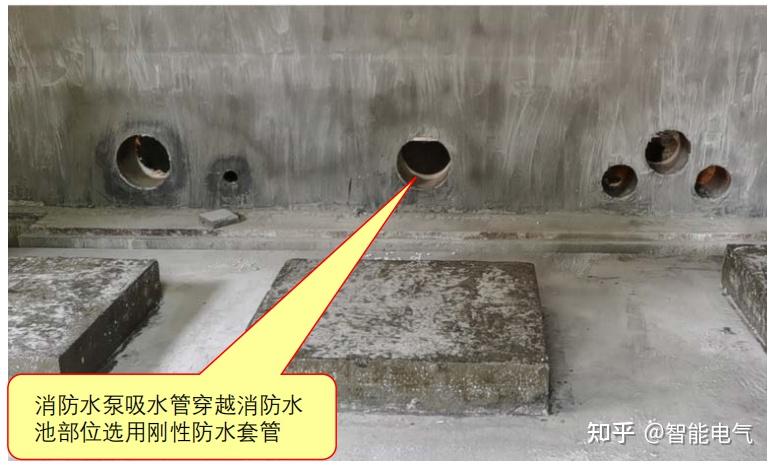 消防水池防水套管选型不符合要求