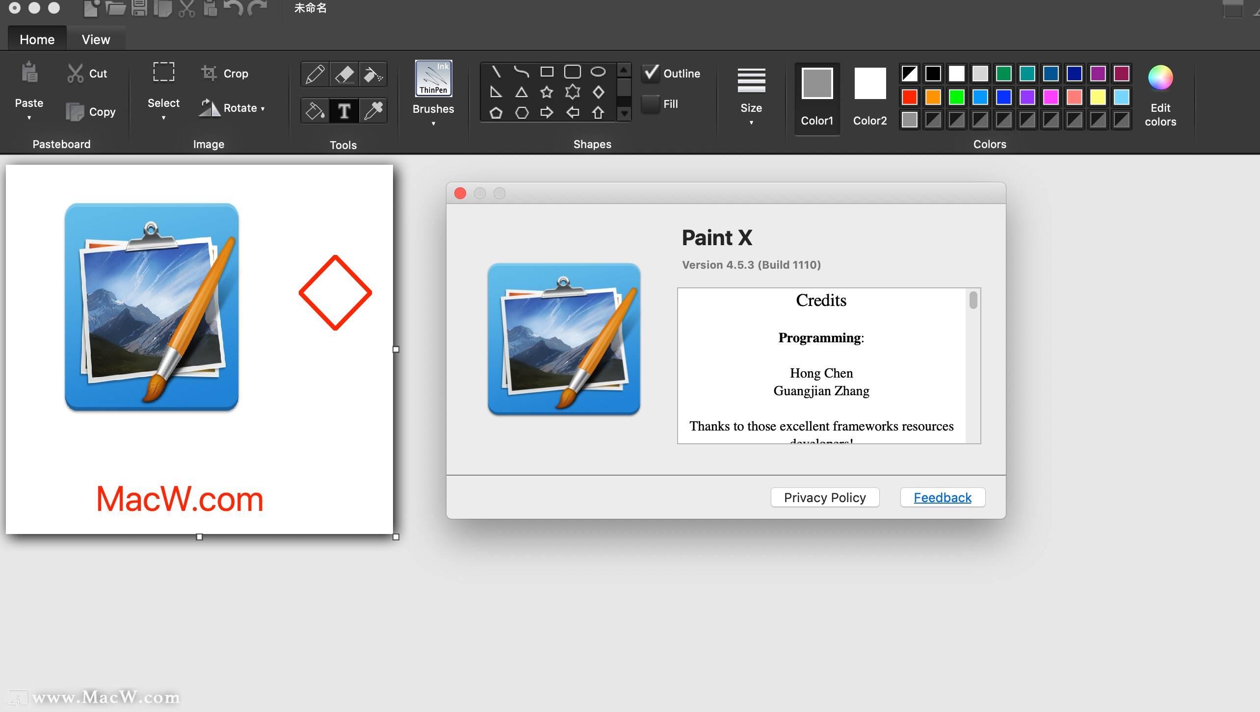 Paint X for Mac(时尚而简洁的绘图软件) v4.5.3 知乎
