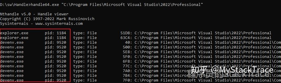 工具介绍之Handle64.exe：Windows版lsof - 知乎