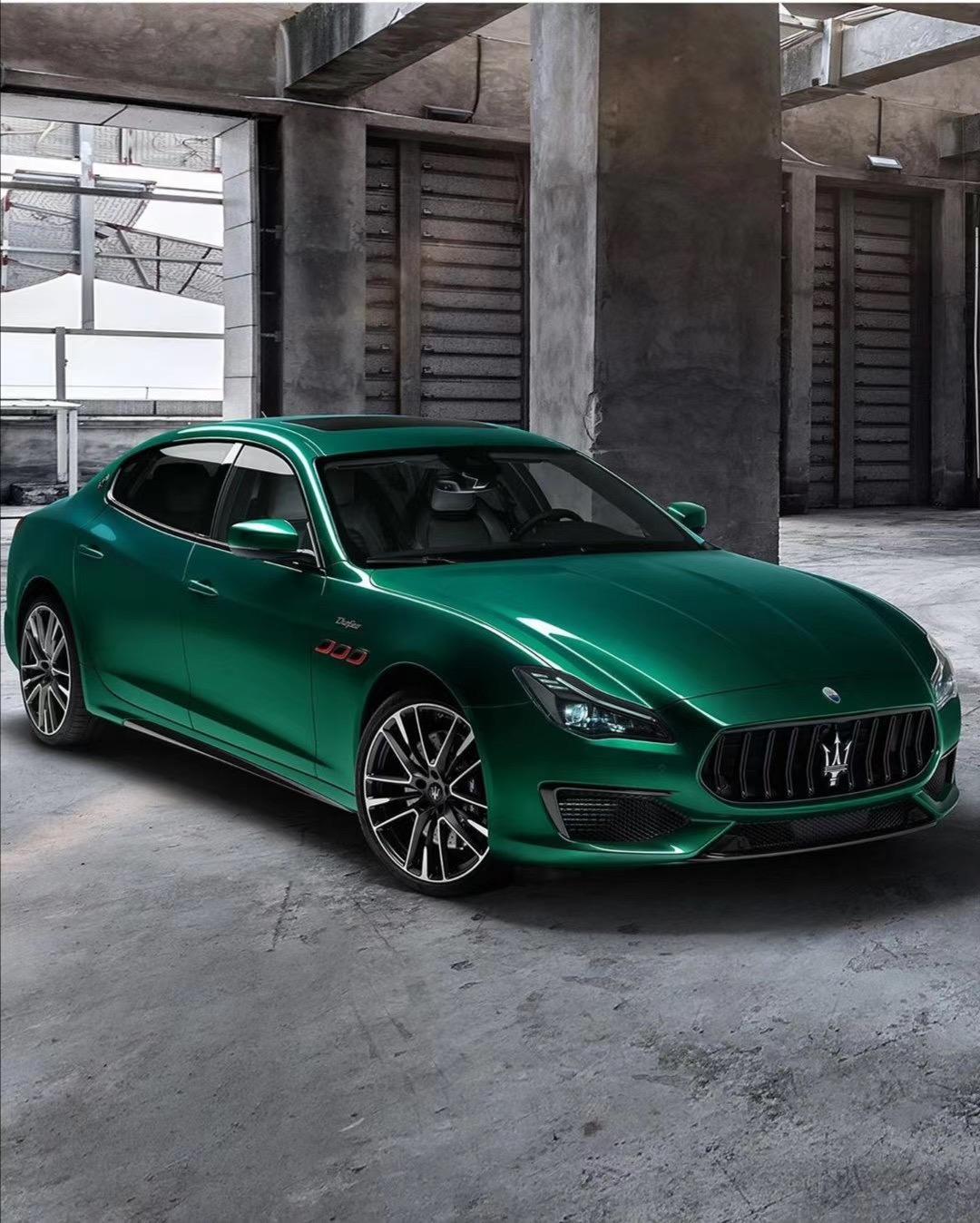 玛莎拉蒂总裁改装升级定制专属gts运动版前脸双竖杠中网