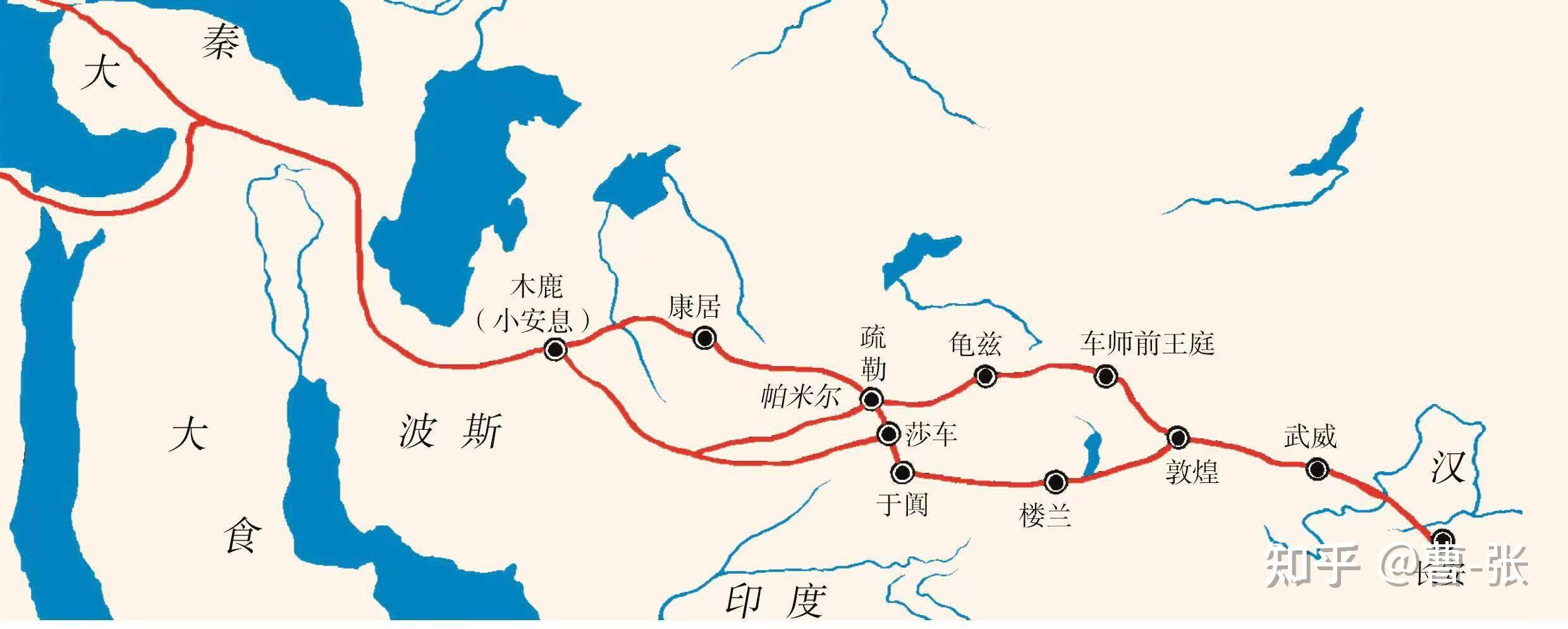 西汉时期的陆地丝绸之路