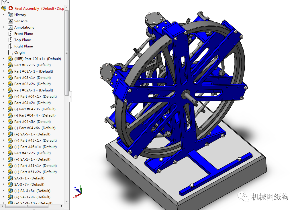 【發動機電機】六缸徑向蒸汽機結構3d圖紙 solidworks設計 - 知乎