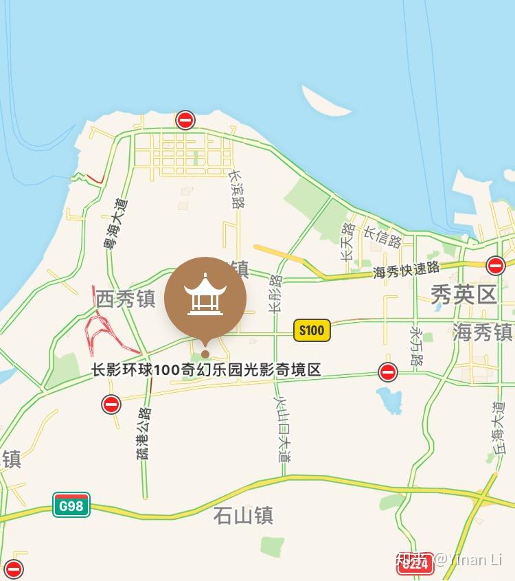 海口环球100地图图片