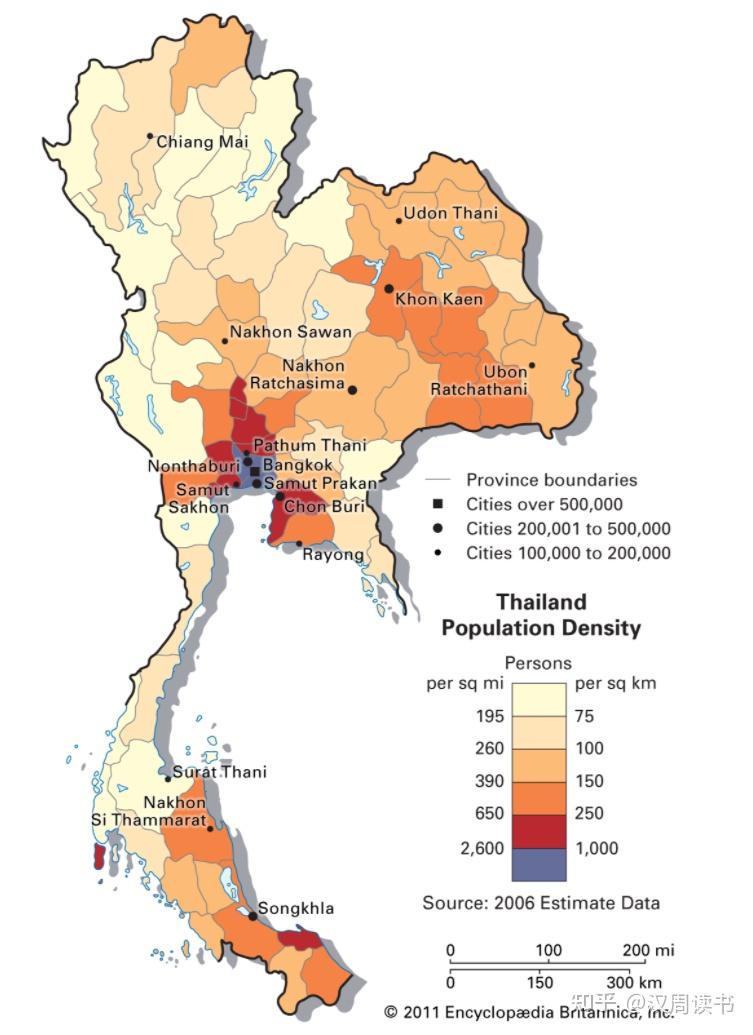 泰国地势图片