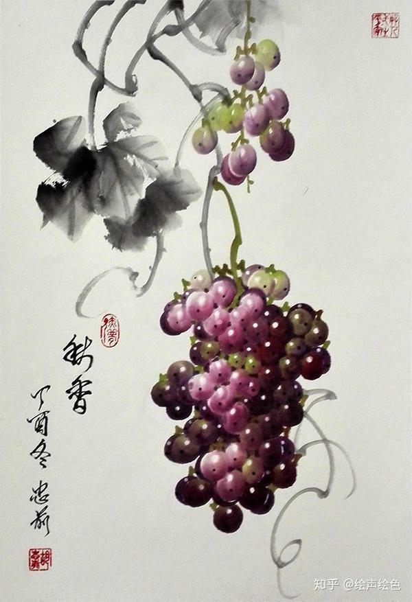 葡萄　桃　油彩画肉筆　静物画　作者時代不明 Yahoo!オークション - 「真作」作家不明 葡萄 ぶどう 静物画