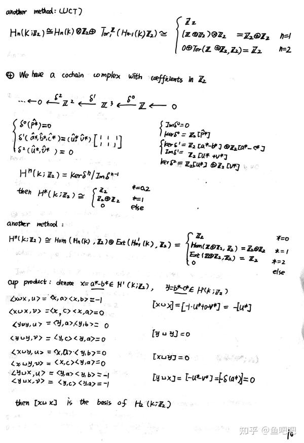 同调群、上同调群计算的常见例子 知乎