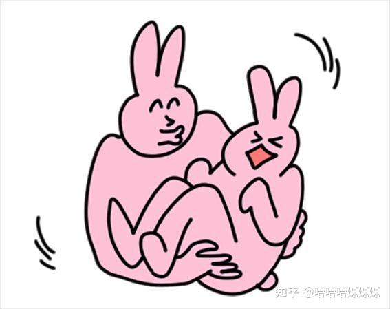 粉红兔子揪衣领