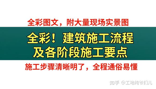 建筑施工流程及各阶段施工要点，一套轻松掌握，实现高质量施工- 知乎