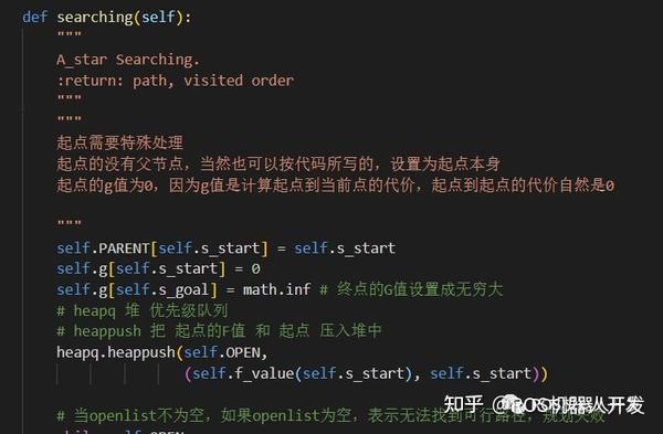 A* Search Code In Python A*算法详解 一看就会 手把手推导 完整代码注释 - 知乎