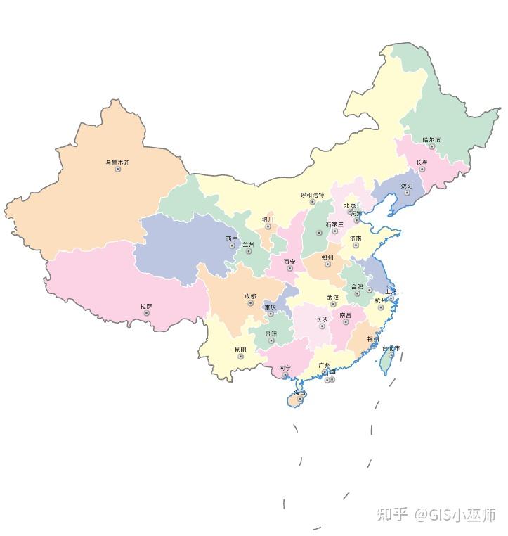 如何绘制一幅标准的中国行政区划地图,附数据免费获取方式 - 知乎