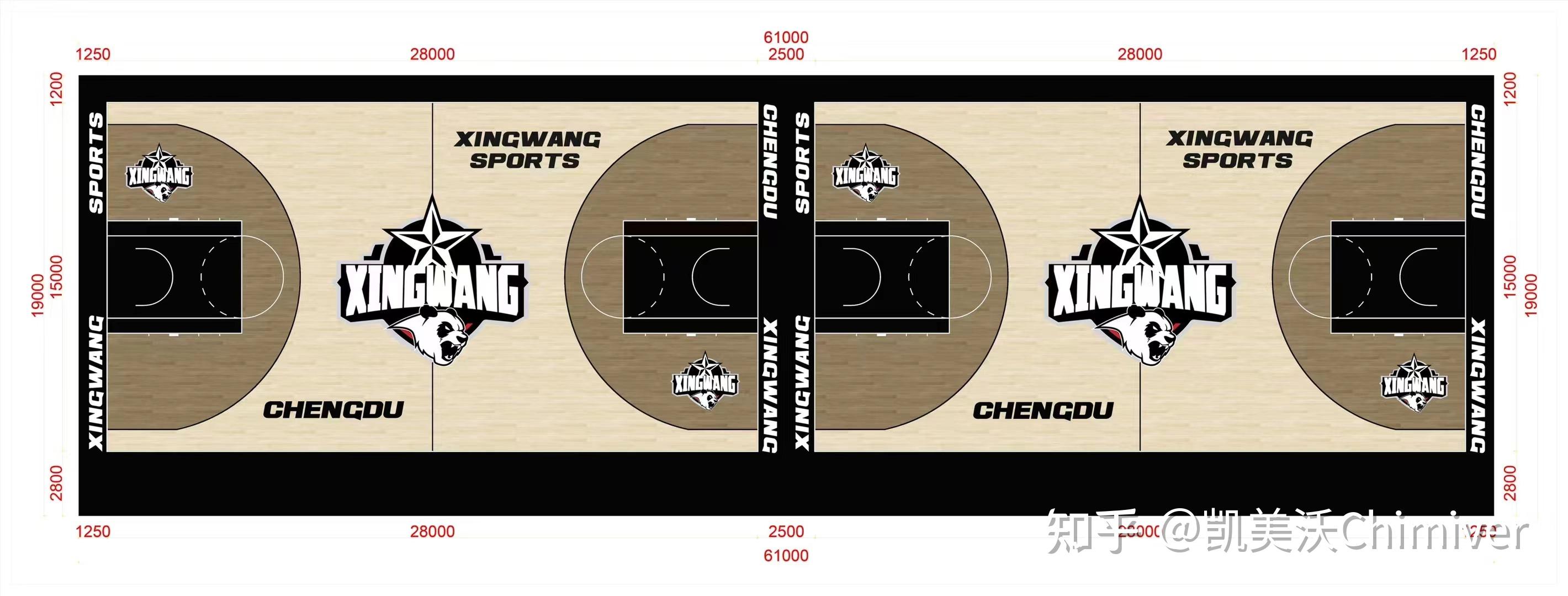 满足您对篮球场地设计创意的需求成都xinwang篮球场地装修灵感